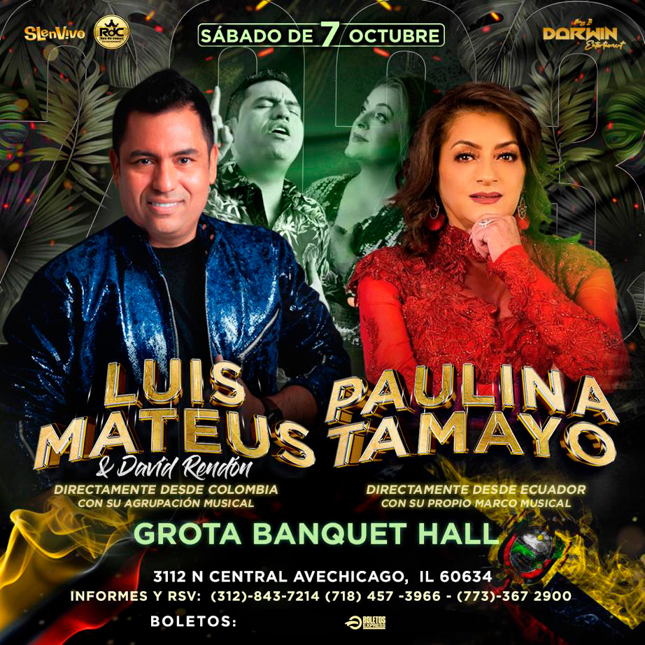 LUIS MATEUS Y PAULINA TAMAYO, POR PRIMERA VEZ EN CHICAGO