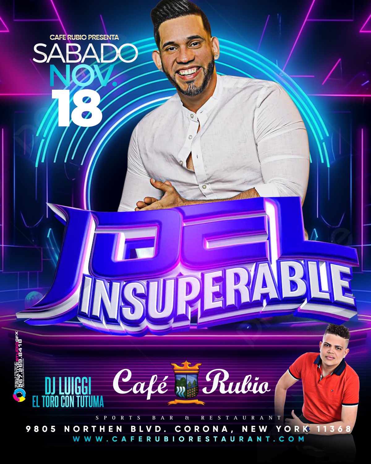 JOEL EL INSUPERABLE EN CAFE RUBIO