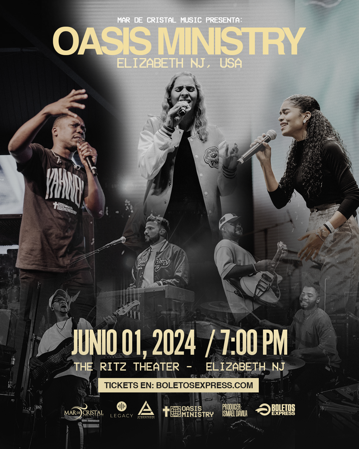 Oasis Ministry USA TOUR ELIZABETH, NJ 2024 Tickets BoletosExpress