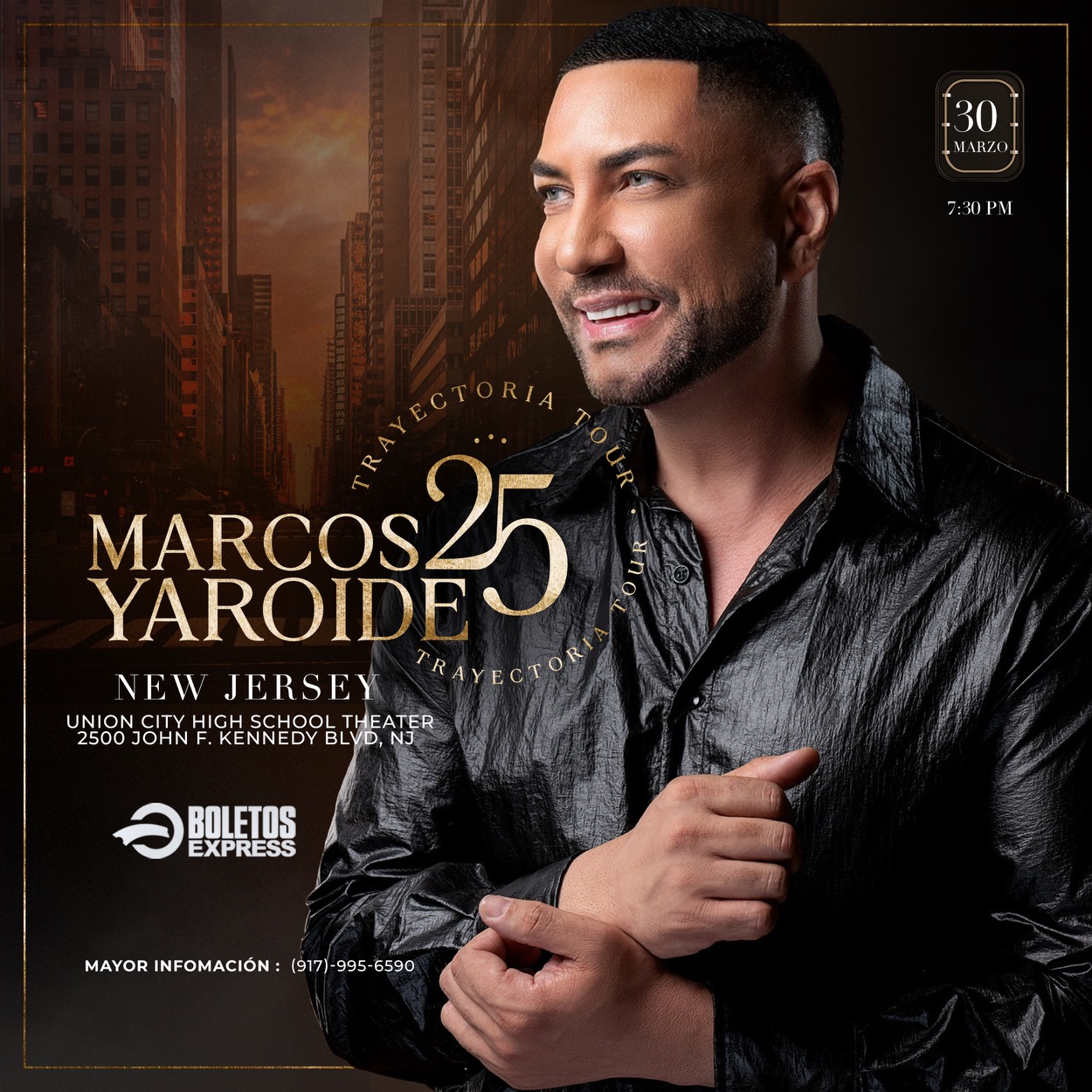 Buy tickets for MARCOS YAROIDE MARCOS YAROIDE
