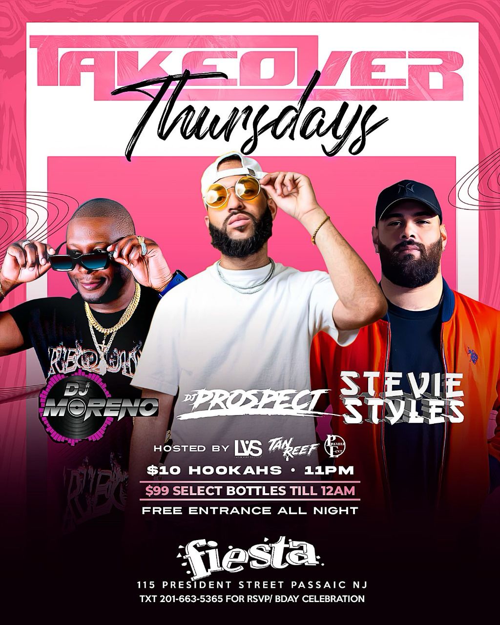 DJ MORENO, DJ PROSPECT, DJ STEVIE STYLES