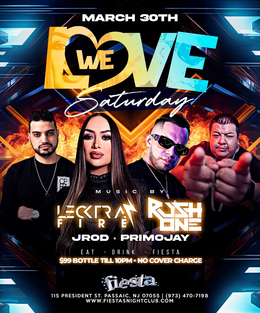 DJ LECTRA FIRE, DJ RUSH ONE, DJ JROD, DJ PRIMOJAY