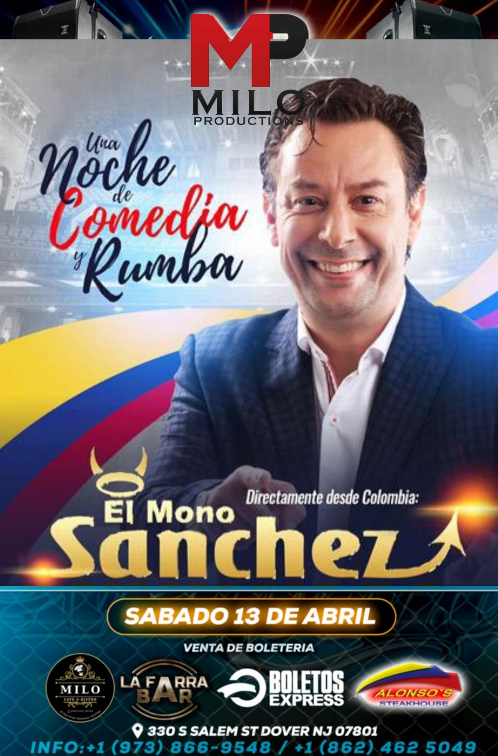 UNA NOCHE DE COMEDIA Y RUMBA