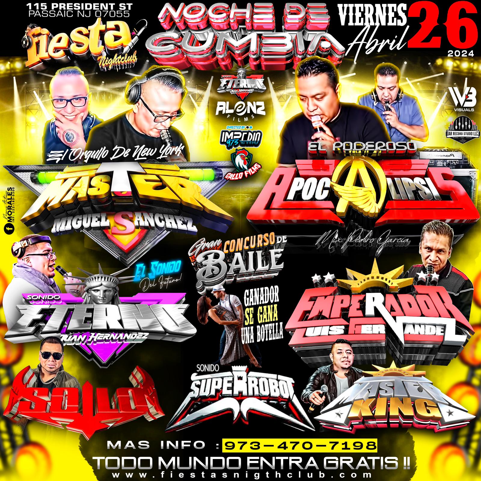 SONIDO MASTER, SONIDO APOCALIPSIS, SONIDO ETERNO, SONIDO EMPERADOR, SONIDO SUPER ROBOT, DJ SOILO , MASTER KING