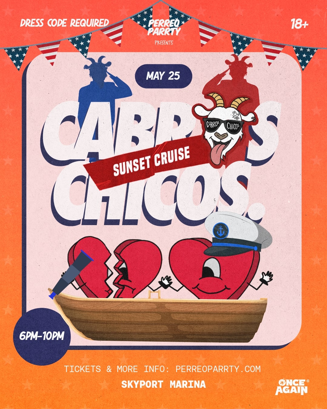 Cabros Chicos 18+ Latin & Hip-Hop Sunset Boat Party (Two Floors of ...