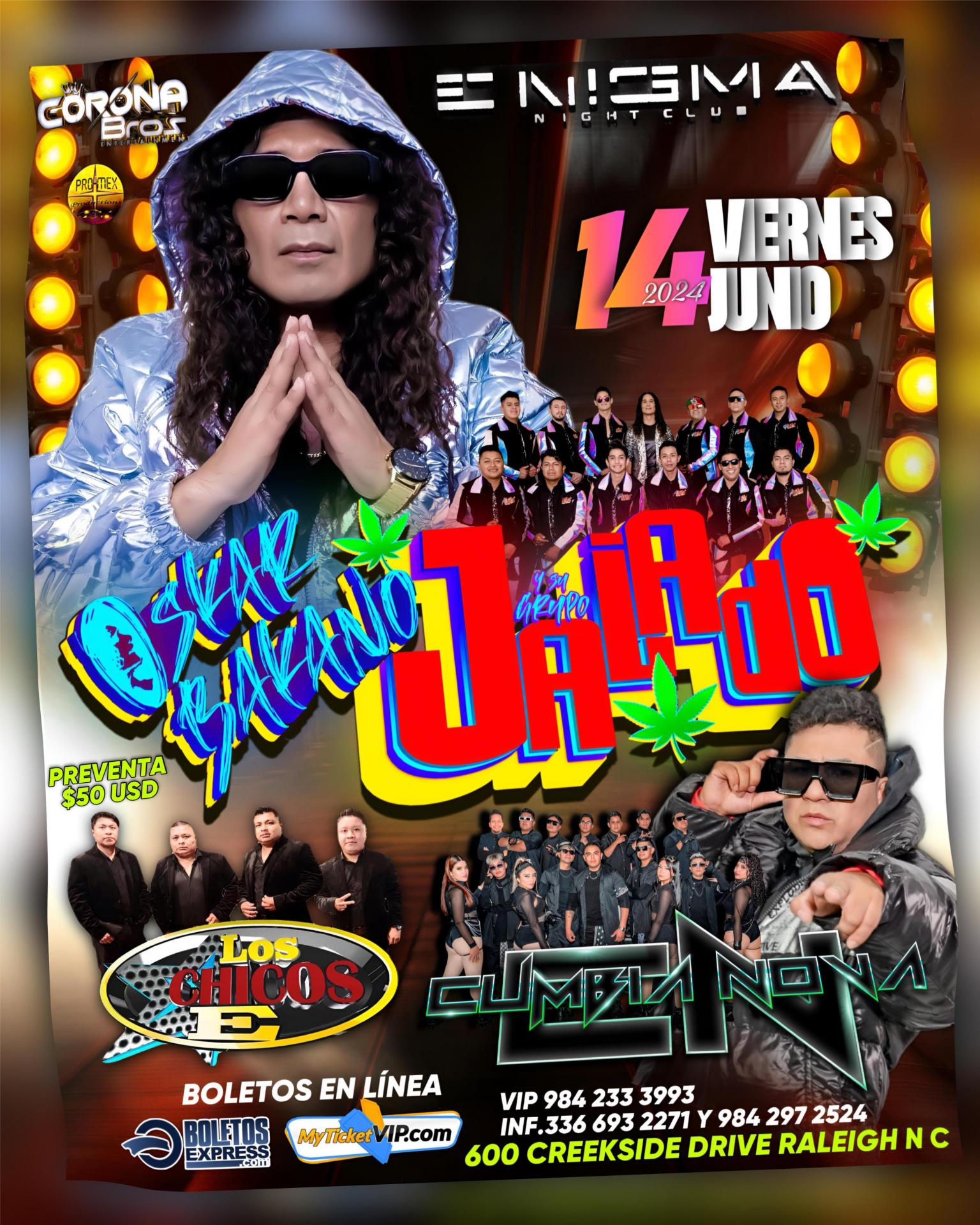 GRUPO JALADO DE OSKAR BAKANO, GRUPO CUMBIA NOVA