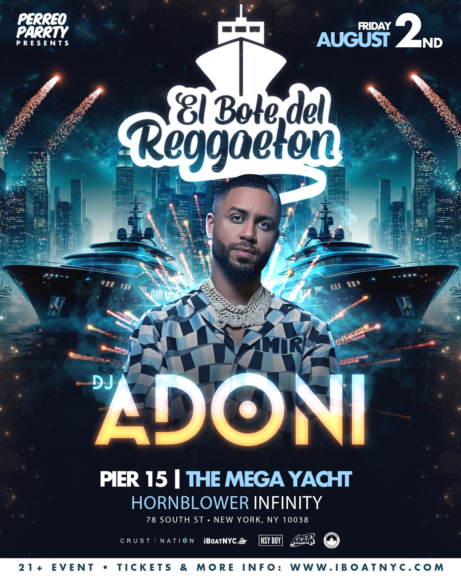 El Bote del Reggaeton: DJ ADONI Yacht Cruise Party