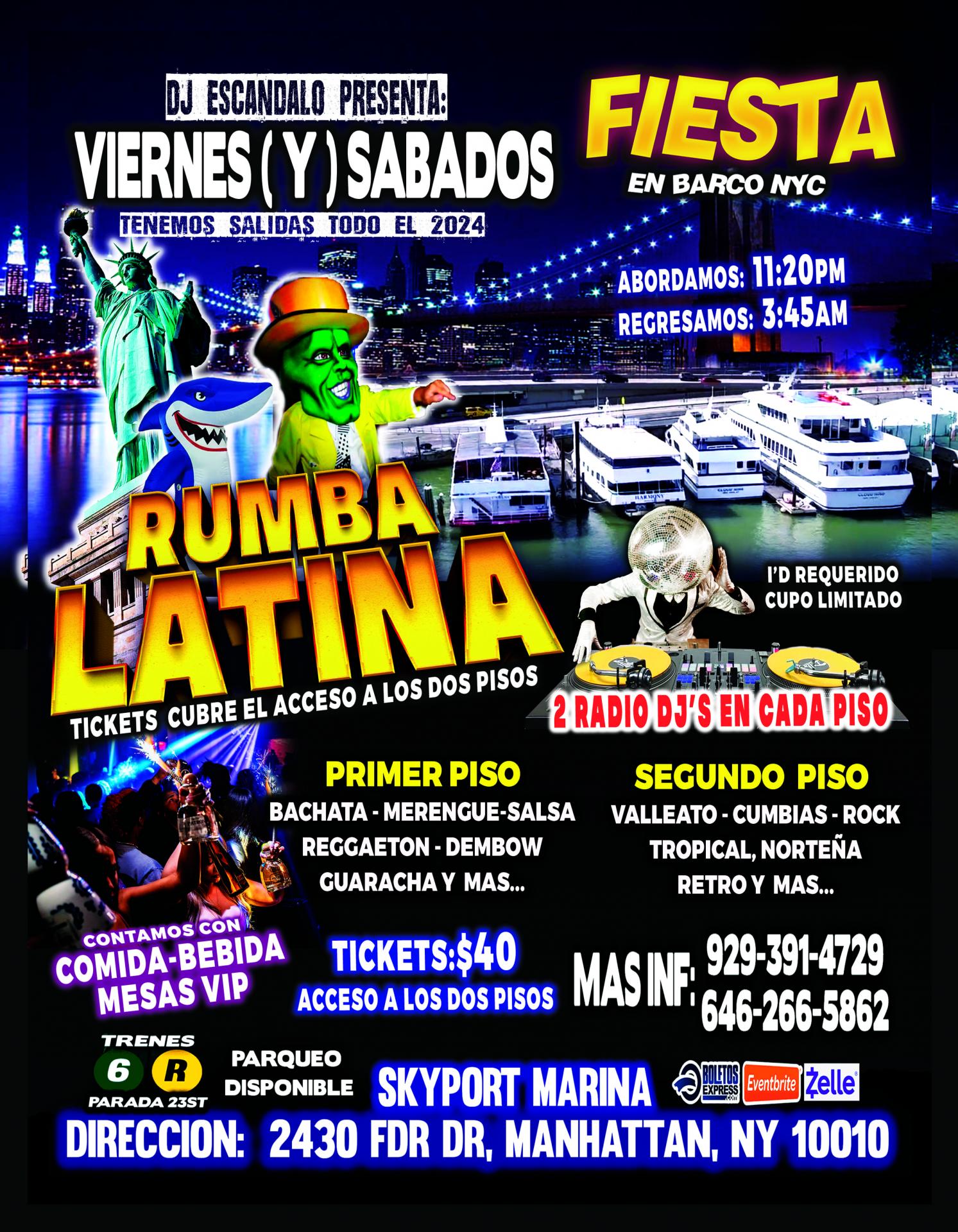 RUMBA LATINA EN BARCO