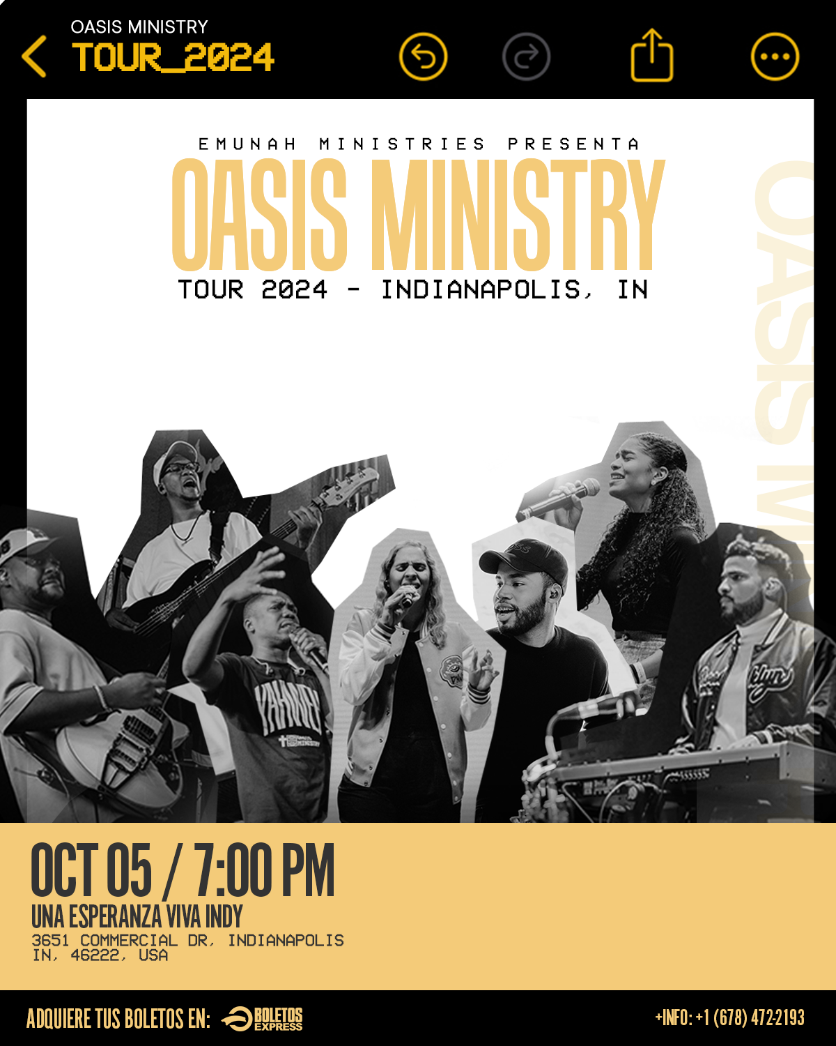 OASIS MINISTRY-TOUR 2024