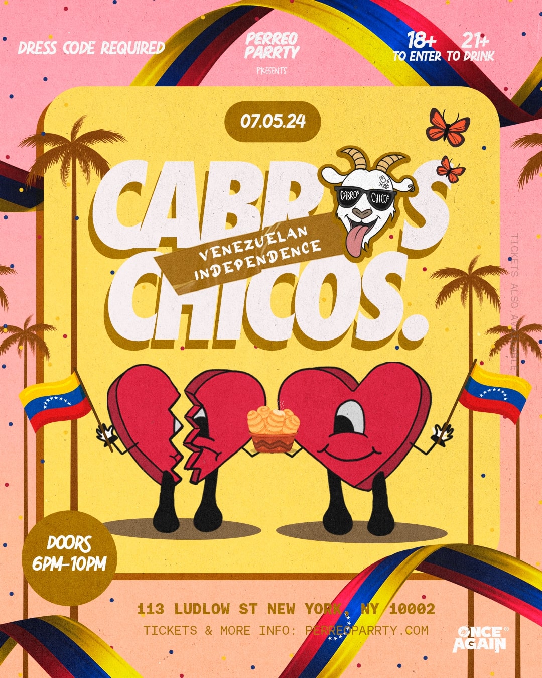 Cabros Chicos Venezuelan Day - 18+ Latin & Reggaetón Dance Party