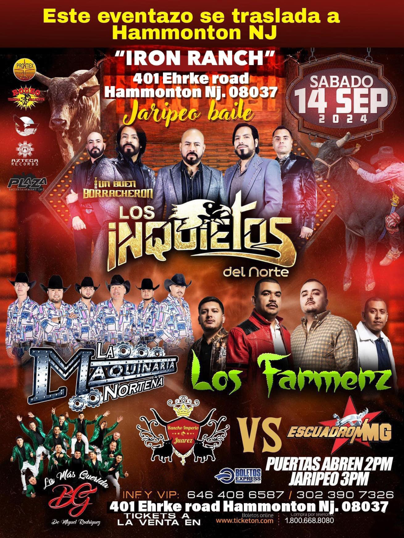 NUEVO LUGAR - JARIPEO BAILE - LOS INQUIETOS DEL NORTE