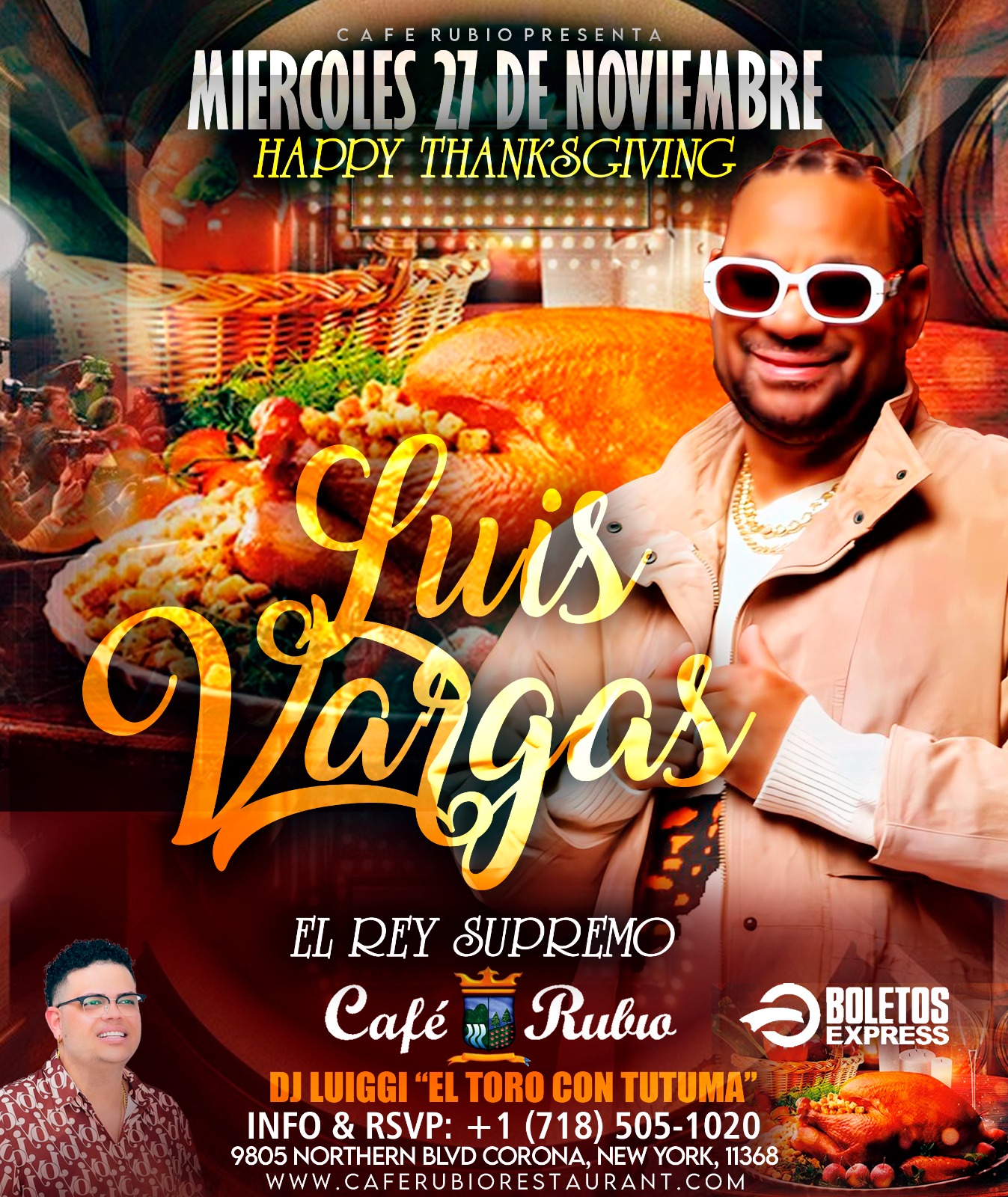 LUIS VARGAS EN CAFE RUBIO RESTAURANT