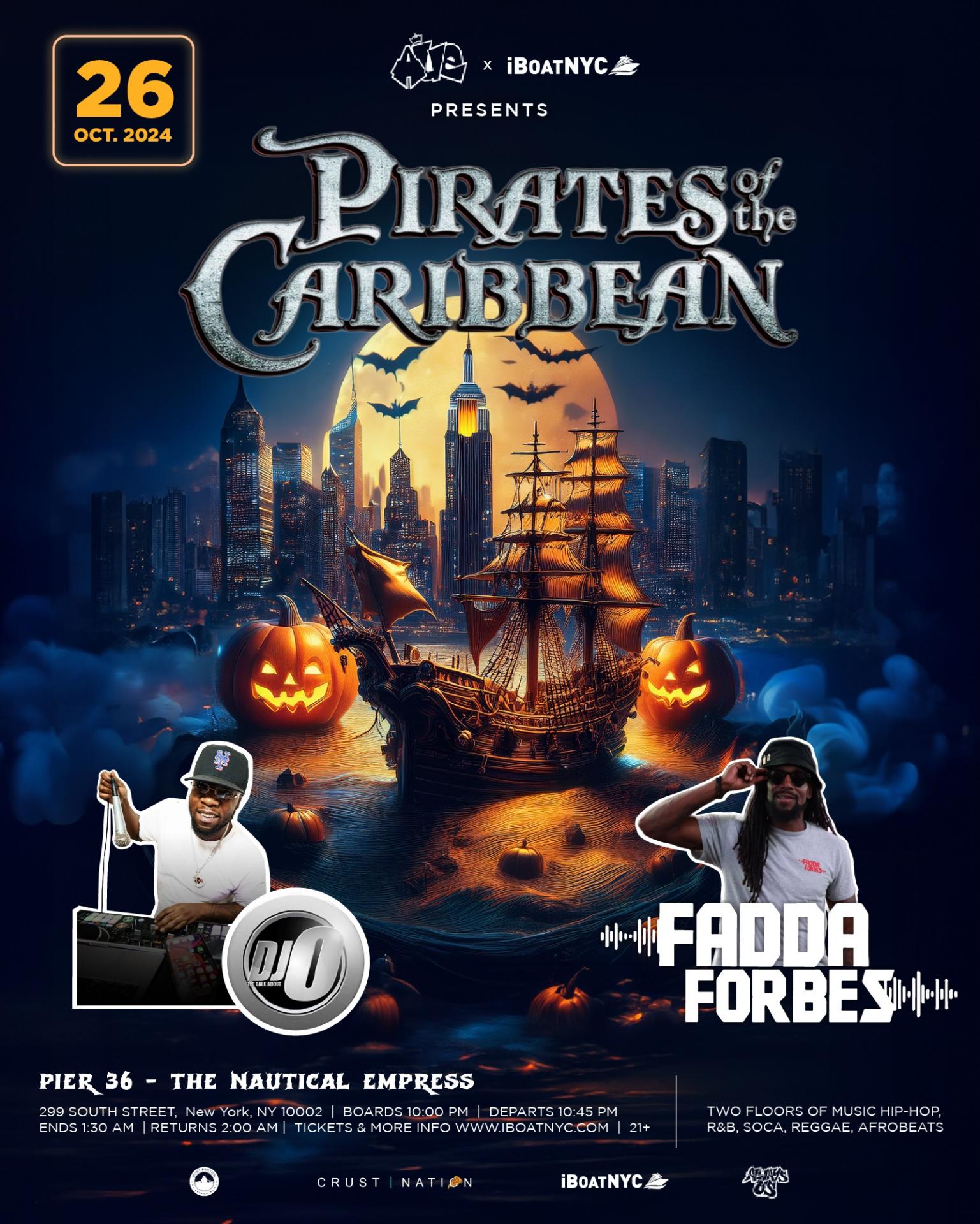 PIRATES OF THE CARIBBEAN | Halloween Soca Reggae Cruise