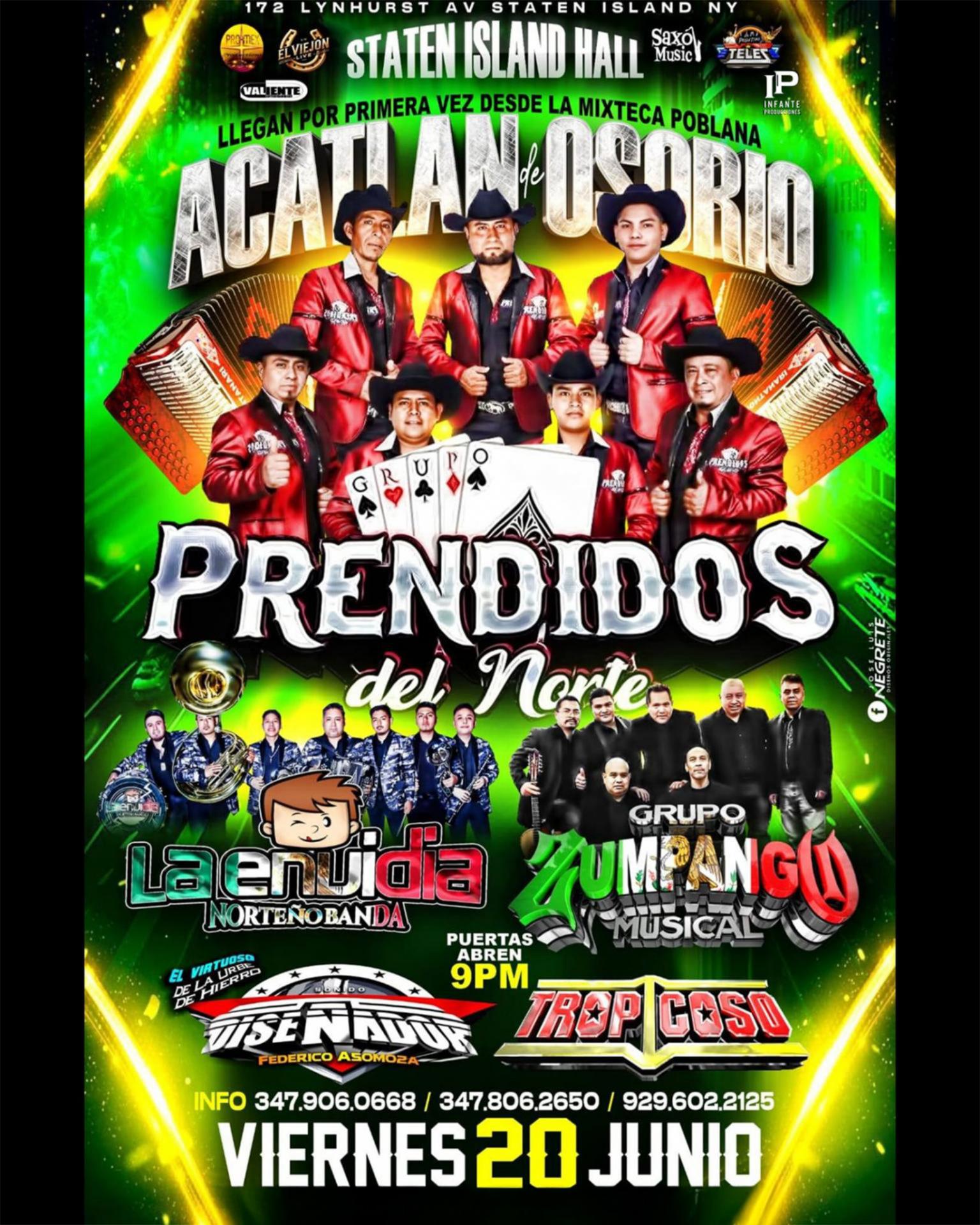 PRENDIDOS DEL NORTE / LA ENVIDIA NORTENA / GRUPO ZUMPANGO