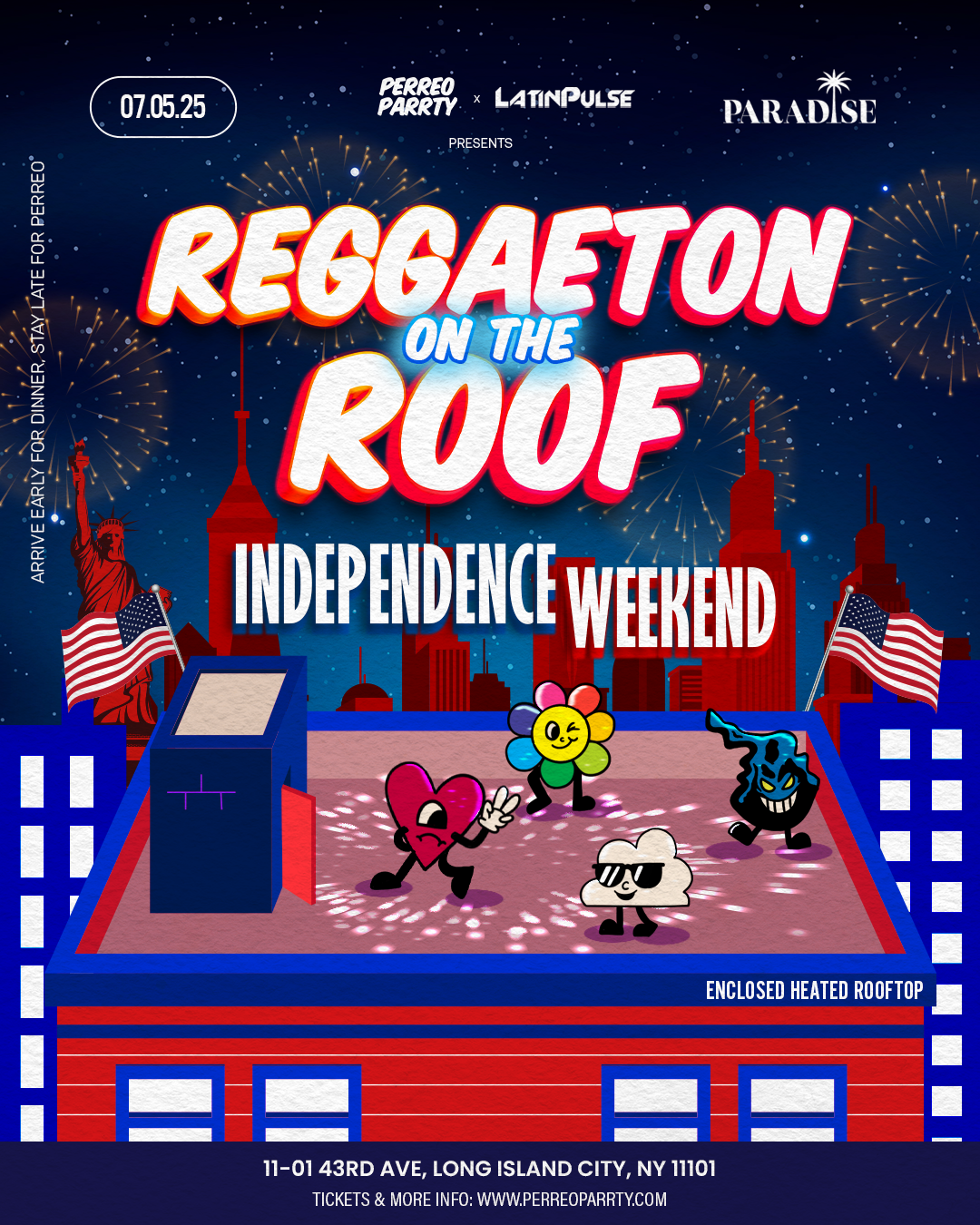 Reggaeton on the Roof  - Independence Week Latin Dance Party Rooftop