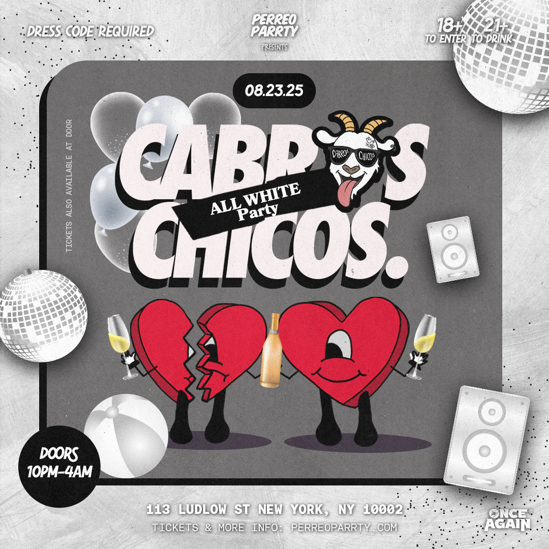Buy tickets for Cabros Chicos - Labor Day Perreo| Reggaeton Dance Party in NYC - (18+) Cabros Chicos - Labor Day Perreo| Reggaeton Dance Party in NYC - (18+)