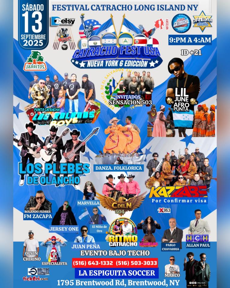 FESTIVAL CATRACHO LONG ISLAND NY / SAB 13 SEPT