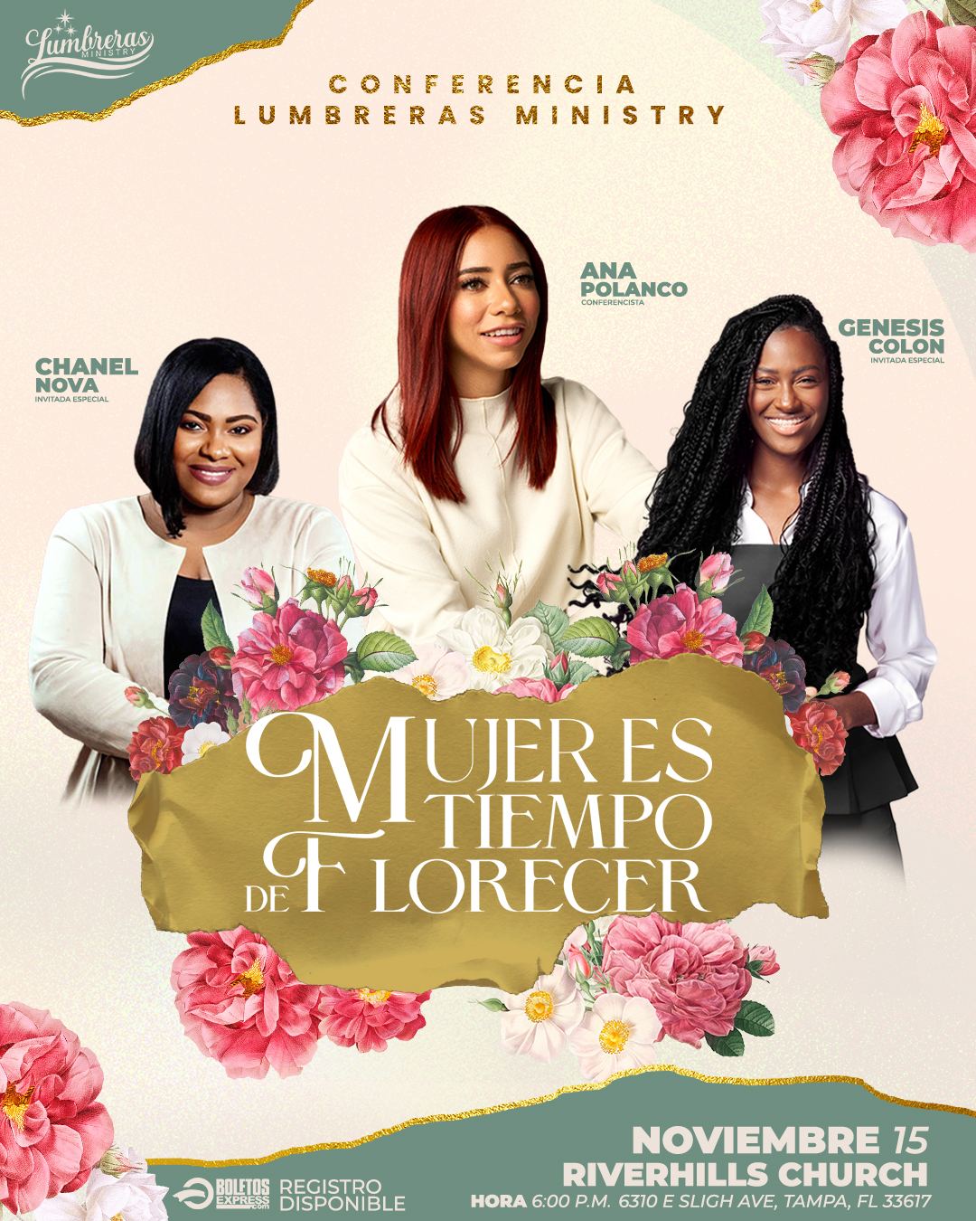 Buy tickets for MUJER ES TIEMPO DE FLORECER MUJER ES TIEMPO DE FLORECER