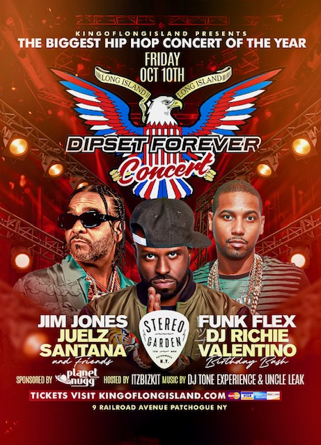 Buy tickets for JIM JONES | JUELZ SANTANA | FUNK FLEX | DJ RICHIE & VALENTINO JIM JONES | JUELZ SANTANA | FUNK FLEX | DJ RICHIE & VALENTINO