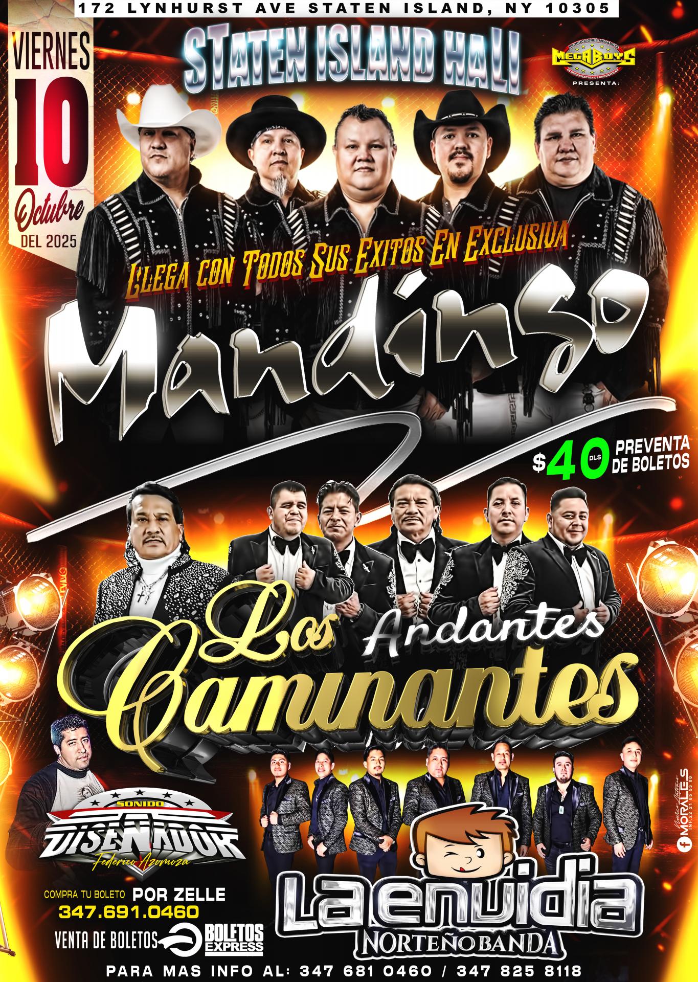 Buy tickets for MANDINGO | LOS ANDANTES CAMINANTES & LA ENVIDIA NORTEÑA MANDINGO | LOS ANDANTES CAMINANTES & LA ENVIDIA NORTEÑA