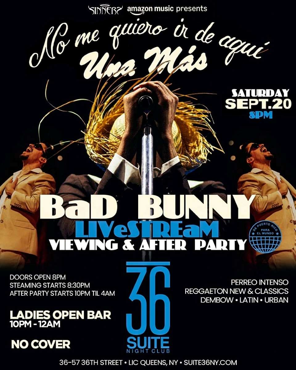 No Me Quiero ir de Aquí – Bad Bunny Live Stream & After Party at Suite 36