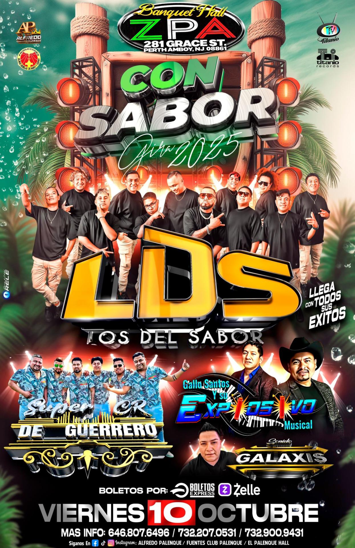 Buy tickets for LDS LOS DEL SABOR | SUPER CR DE GUERRERO | & GALLO SANTOS Y SU EXPLOSIVO LDS LOS DEL SABOR | SUPER CR DE GUERRERO | & GALLO SANTOS Y SU EXPLOSIVO