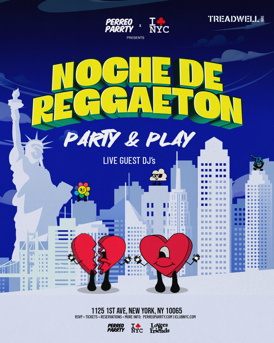 NOCHE DE REGGAETON @ TREADWELL PARK UES- PARTY & PLAY