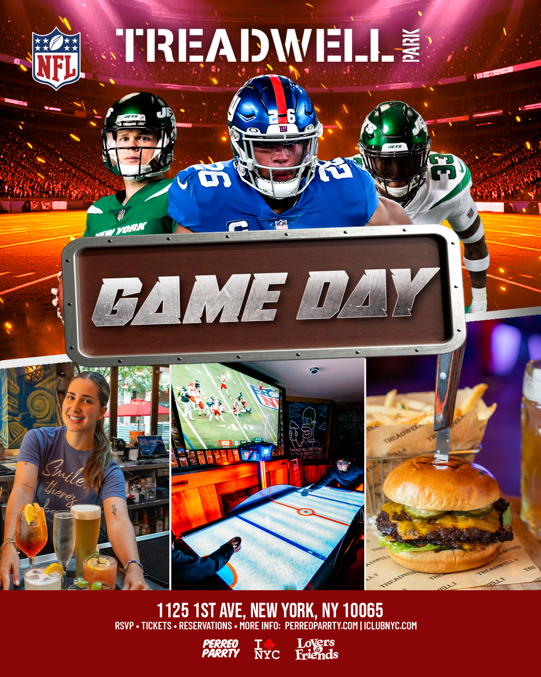 SUNDAY GAME DAY @ TREADWELL PARK UES - Bites & Games