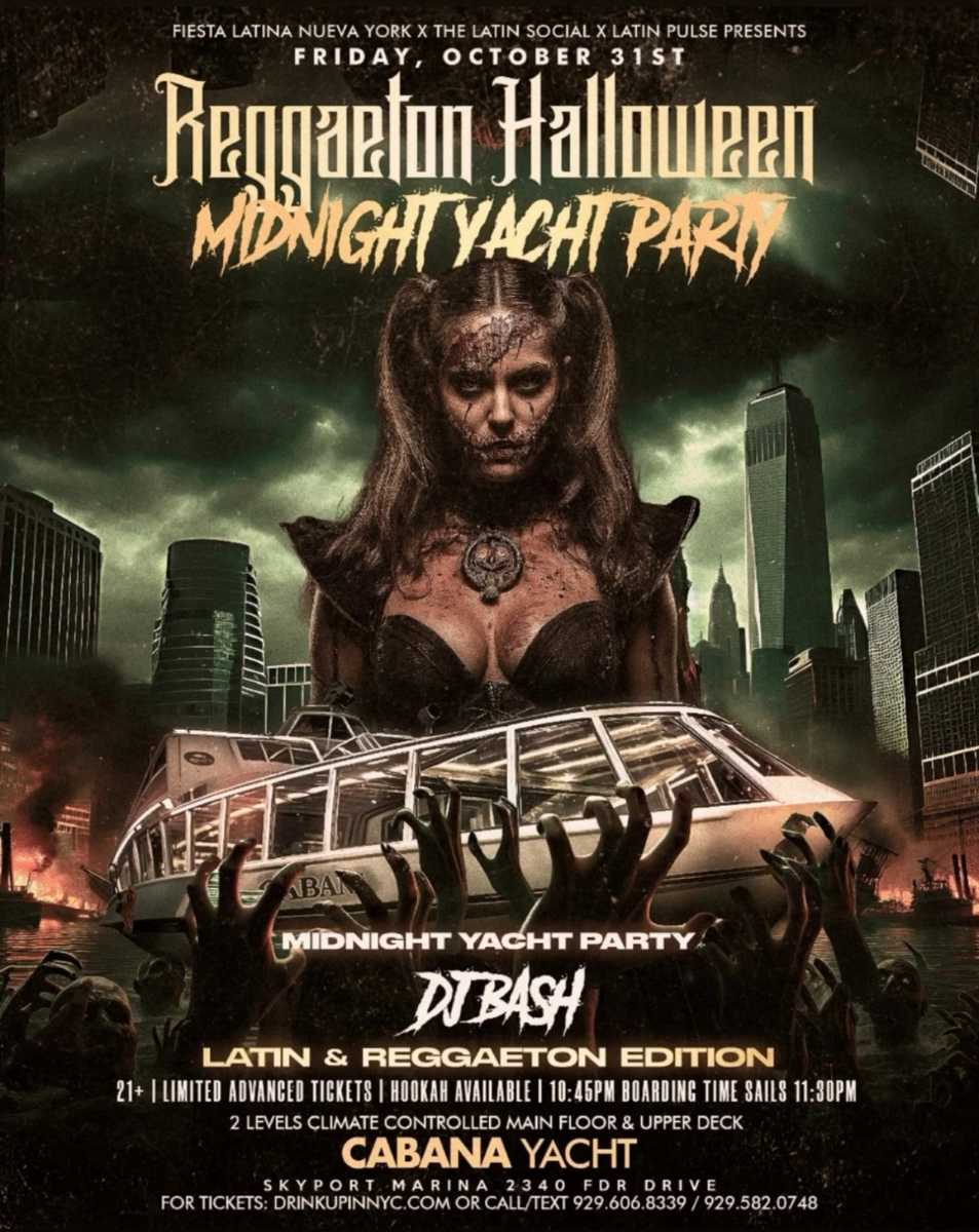 Cabana Yacht Halloween 2025 – Reggaeton Midnight Yacht Party NYC