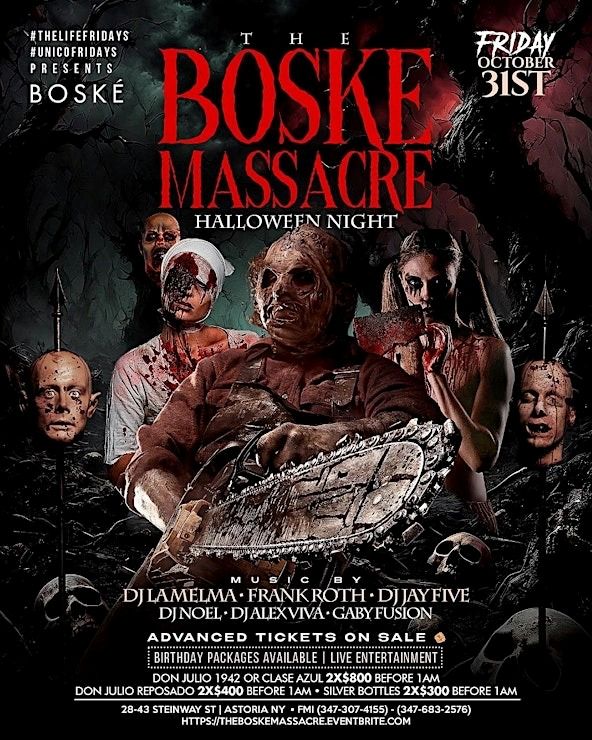 Boske Astoria Halloween Party 2025 – The Boske Massacre