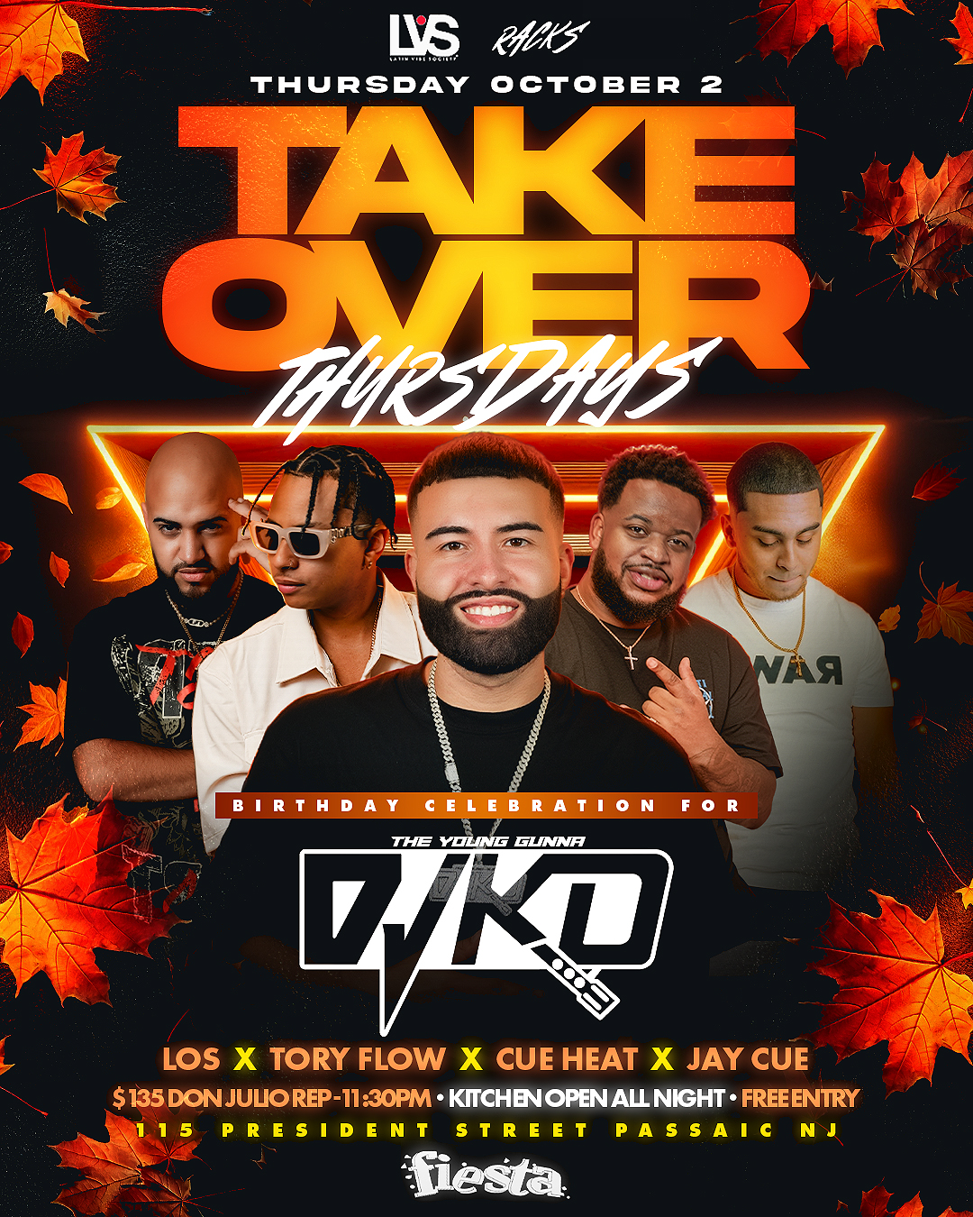 DJ LOS, TORY FLOW, CUE HEAT, JAY CUE