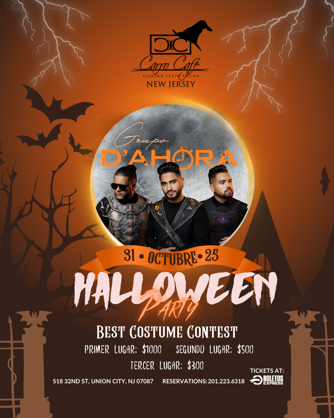 Buy tickets for Halloween Party en Carro Café NJ | ENTRADAS GENERALES Halloween Party en Carro Café NJ | ENTRADAS GENERALES