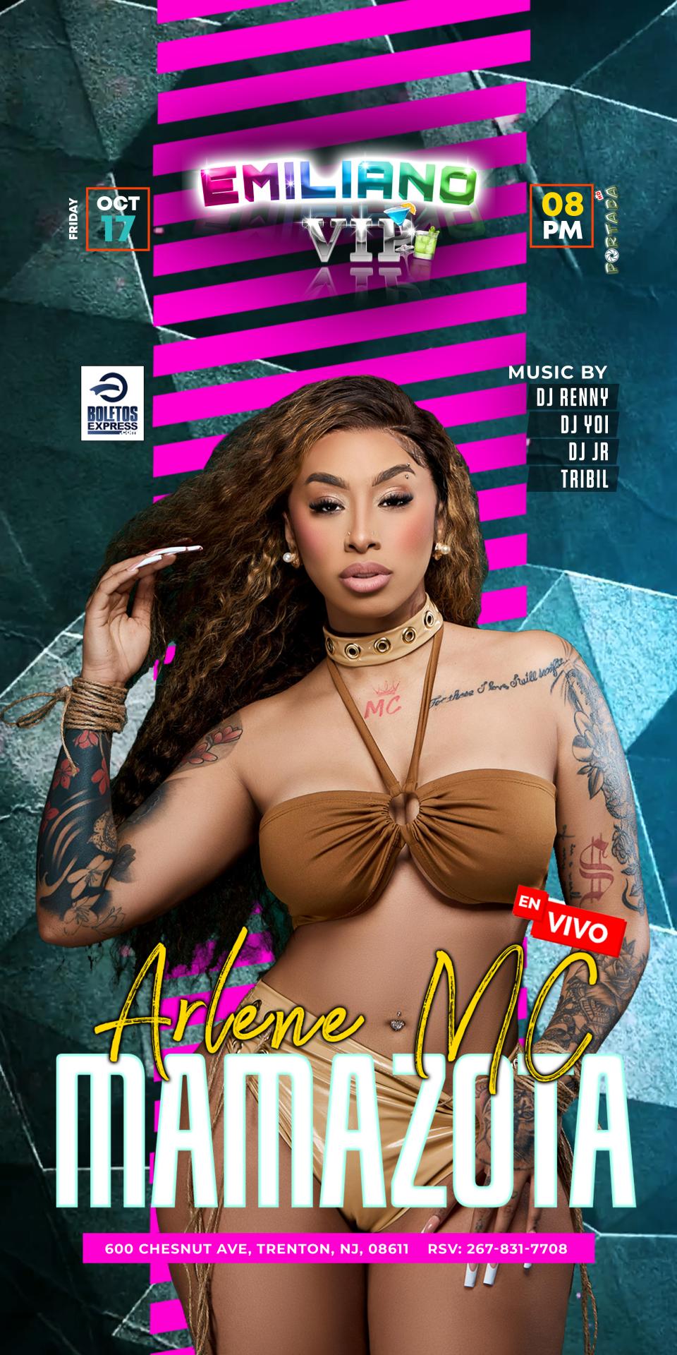 Buy tickets for ARLENE MC - MAMAZOTA ARLENE MC - MAMAZOTA