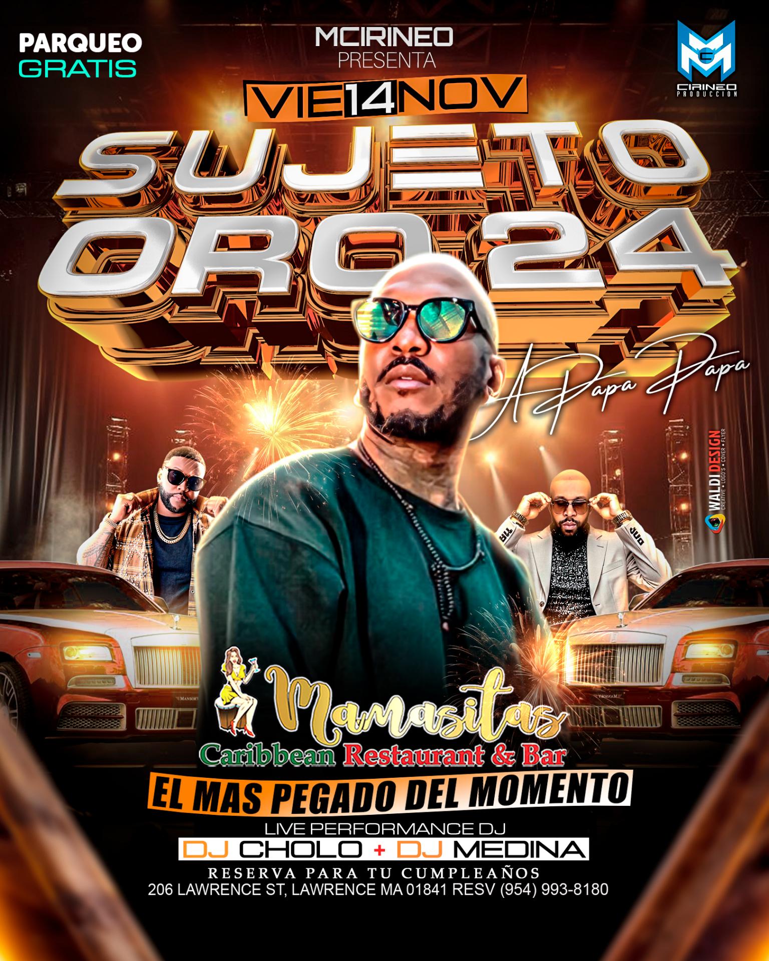 Buy tickets for SUJETO ORO 24 SUJETO ORO 24