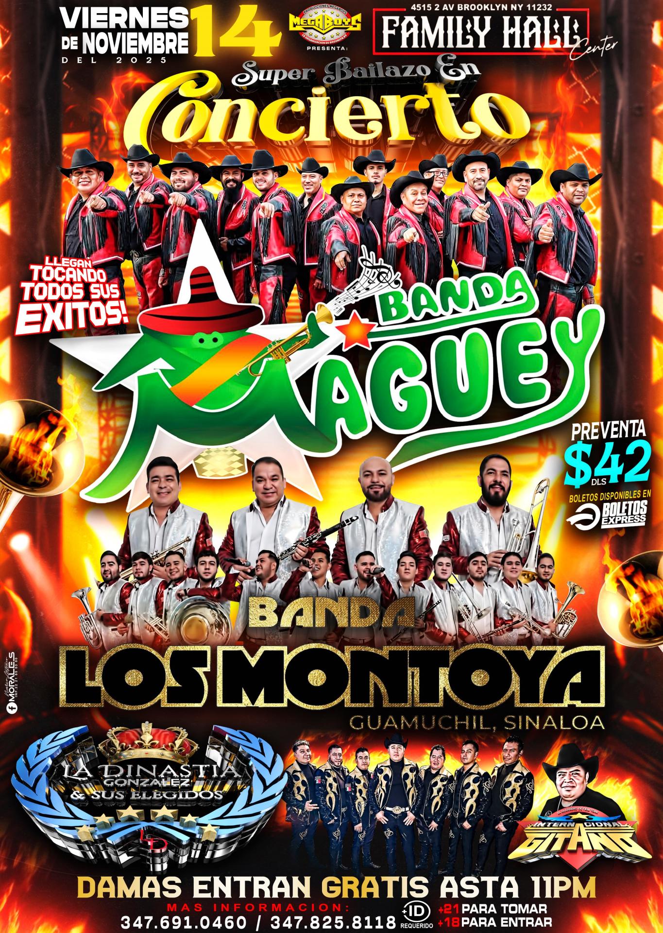 Buy tickets for BANDA MAGUEY | BANDA LOS MONTOYA | LA DINASTIA GONZALEZ BANDA MAGUEY | BANDA LOS MONTOYA | LA DINASTIA GONZALEZ