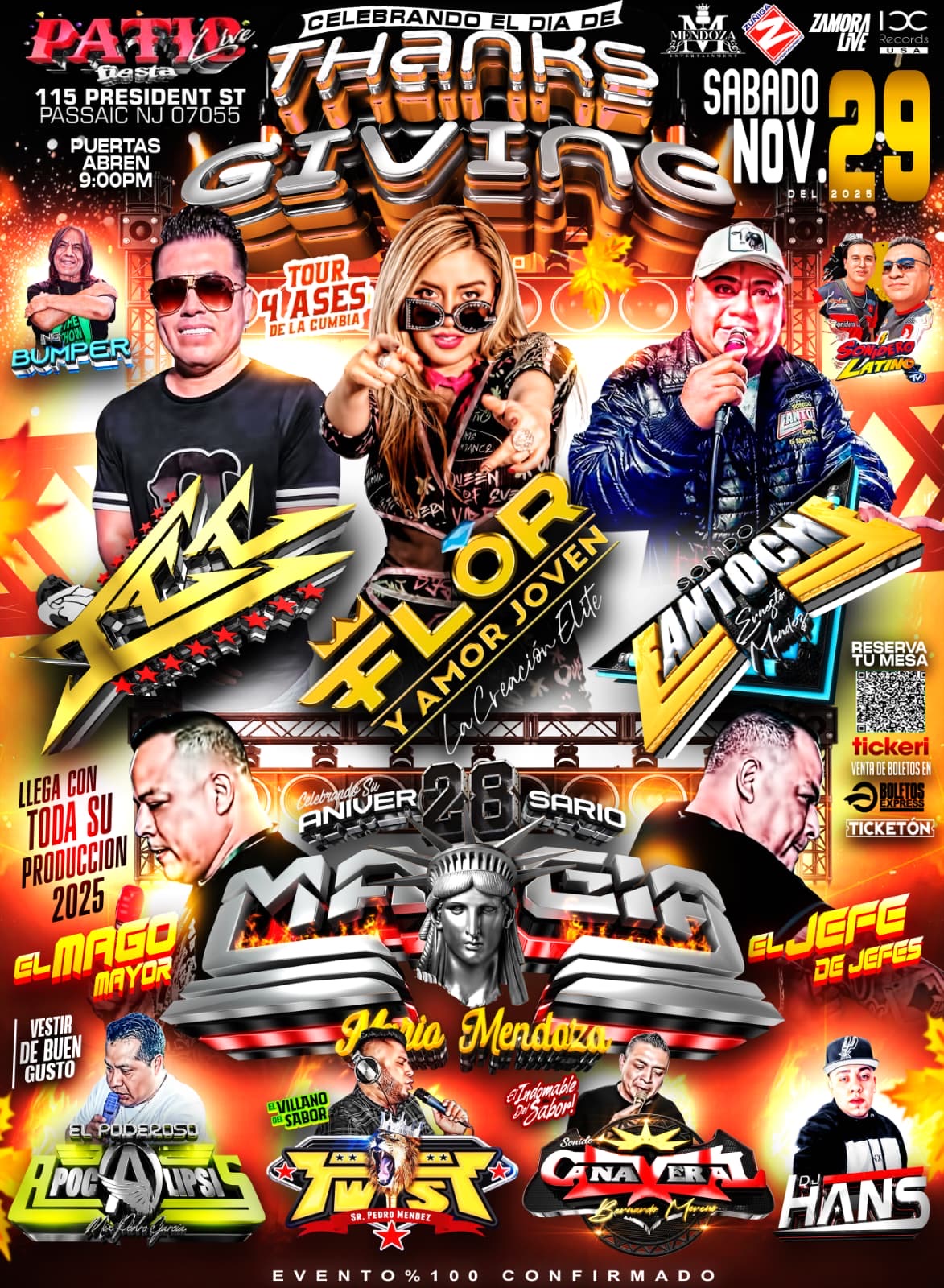 Buy tickets for ICC, FLOR Y AMOR JOVEN, SONIDO FANTOCHE, SONIDO MAGIA; EN SU 28 ANIVERSARIO APOCALIPSIS, TWIST, CAÑAVERAL ICC, FLOR Y AMOR JOVEN, SONIDO FANTOCHE, SONIDO MAGIA; EN SU 28 ANIVERSARIO APOCALIPSIS, TWIST, CAÑAVERAL