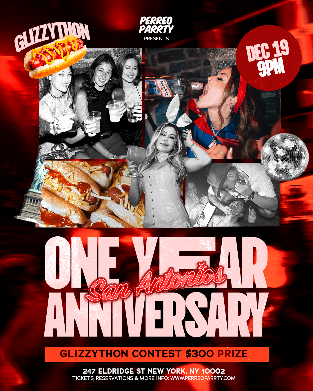 San Antonios One Year Anniversary Holiday Party @ LES