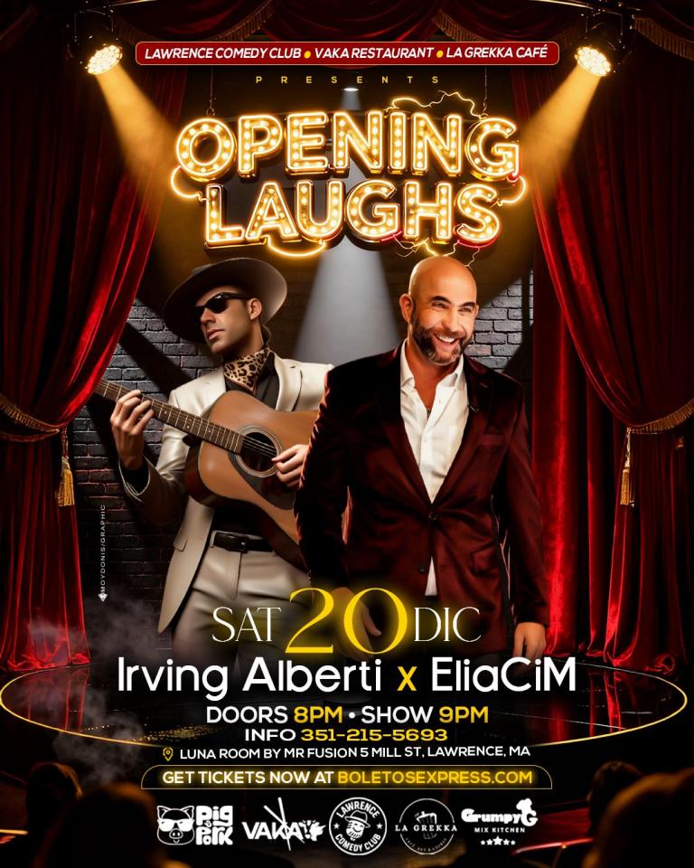 Buy tickets for Lawrence Comedy Club Irving Alberti & Eliacim Lawrence Comedy Club Irving Alberti & Eliacim