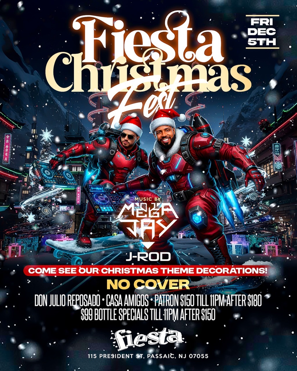 Buy tickets for FIESTAS CHRISTMAS FEST. DJ MEGA JAY FIESTAS CHRISTMAS FEST. DJ MEGA JAY