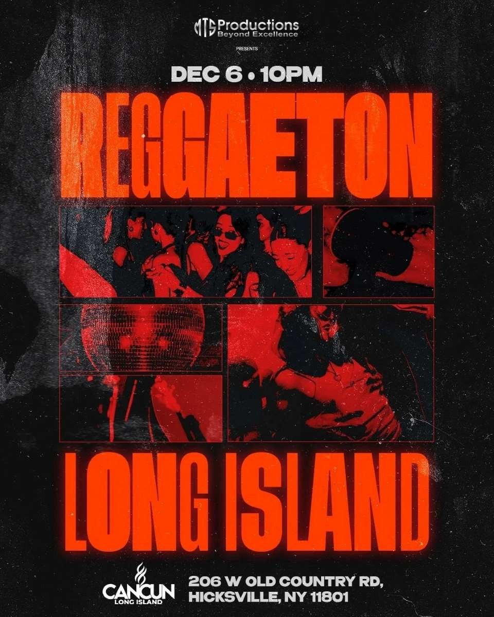Reggaeton Long Island – Saturday Dec 6 at Cancun Long Island