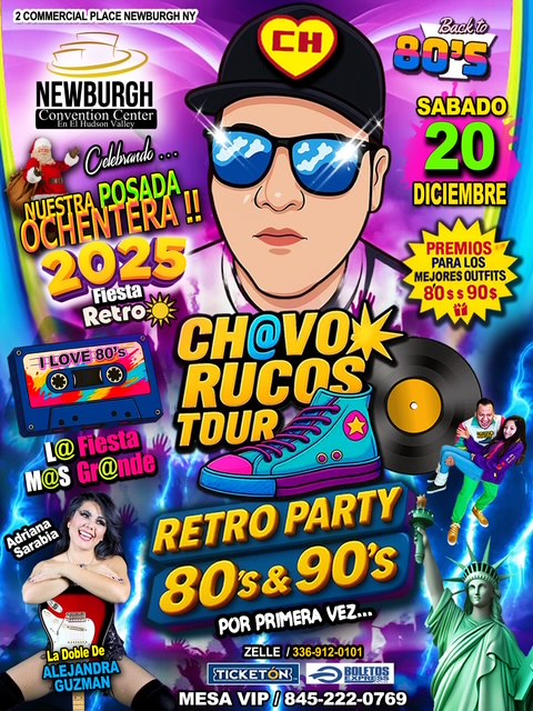 Buy tickets for RETRO PARTY 80's & 90's CHAVOS RUCOS TOUR RETRO PARTY 80's & 90's CHAVOS RUCOS TOUR