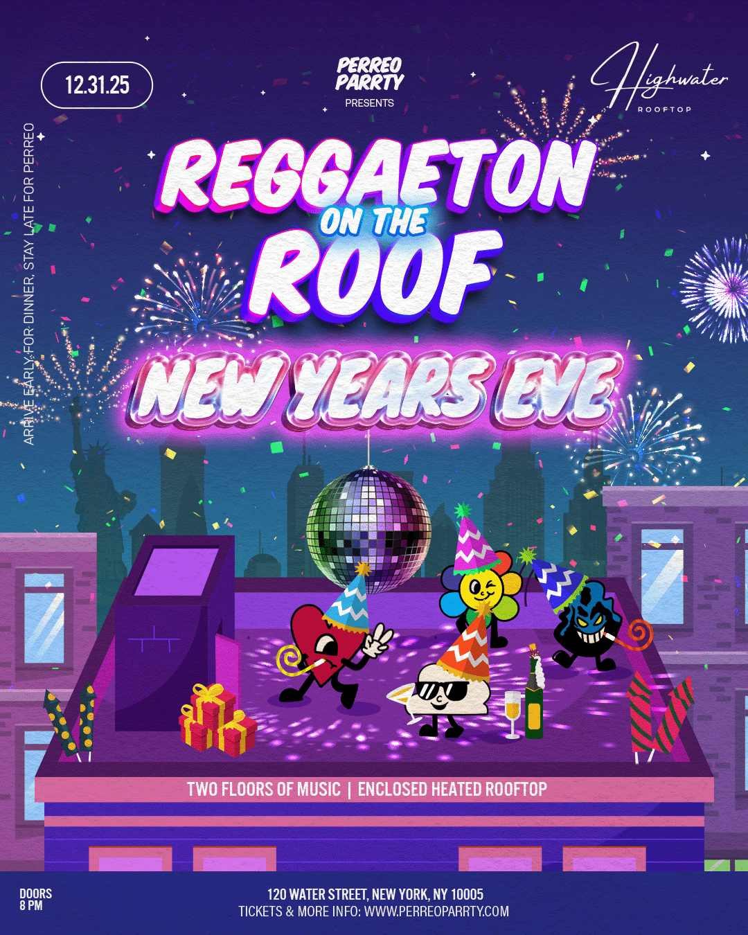 REGGAETON ON THE ROOF NEW YEARS EVE 2026 - #1 NYC NYE Multi-Level Party