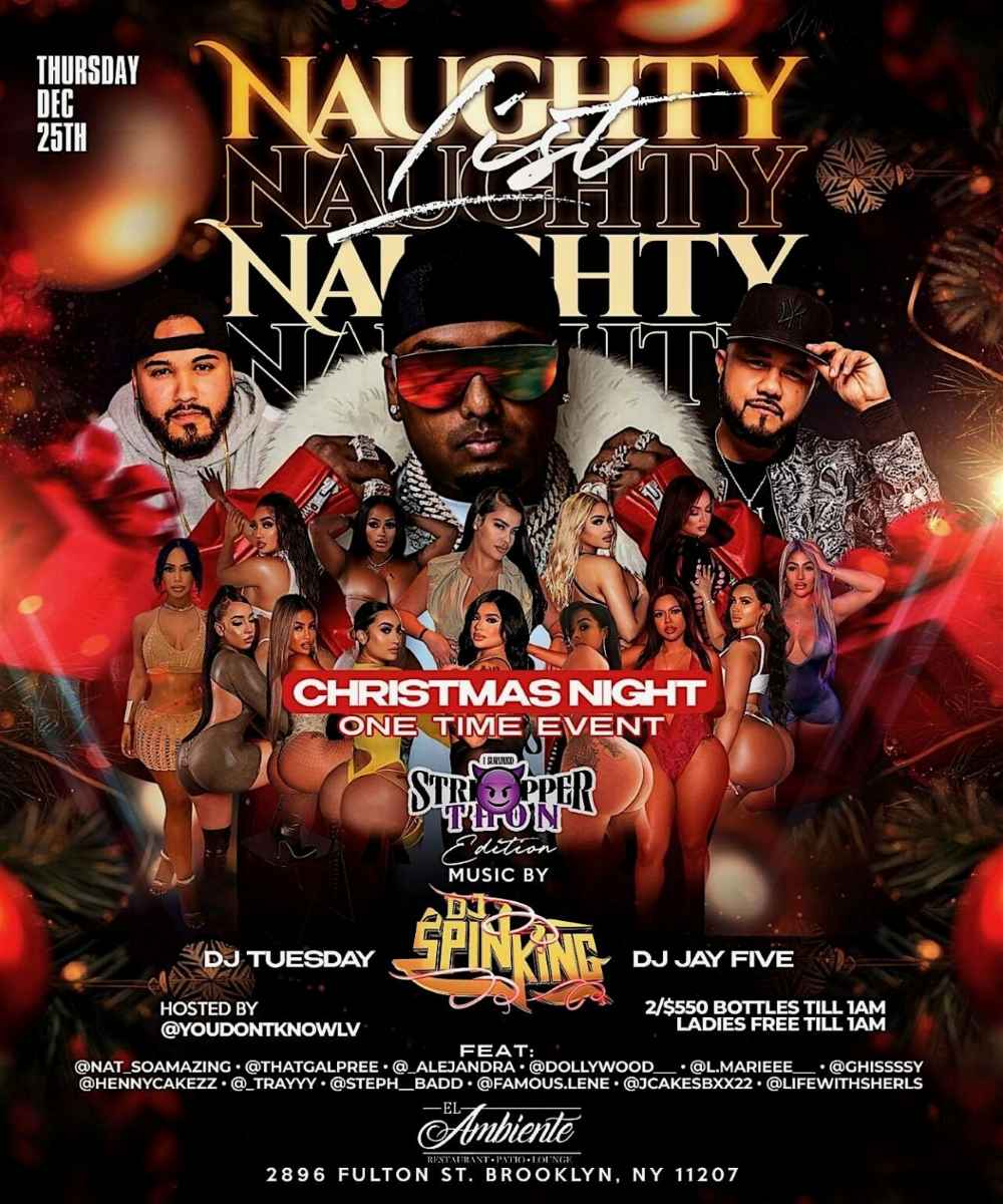 El Ambiente Christmas Night Party Brooklyn | DJ Spinking Live | Adult Club