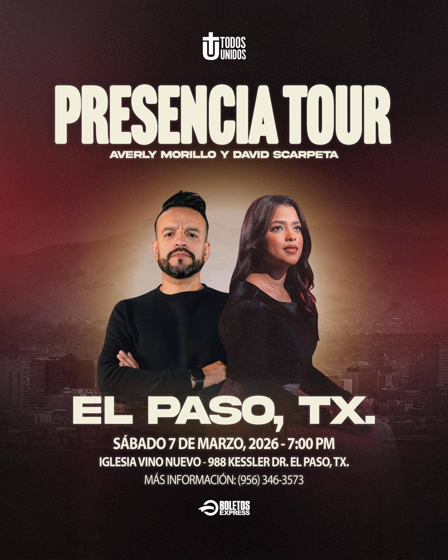 Buy tickets for AVERLY MORILLO Y DAVID SCARPETA AVERLY MORILLO Y DAVID SCARPETA