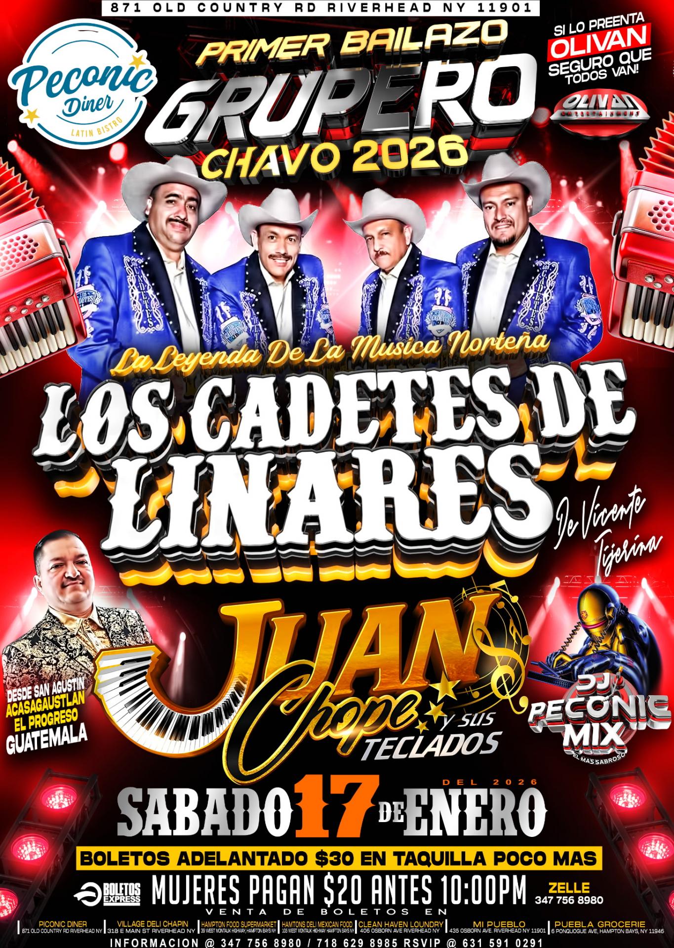 Los Cadetes De Linares Vicente Tijerina, Juanchope Y Sus Teclados