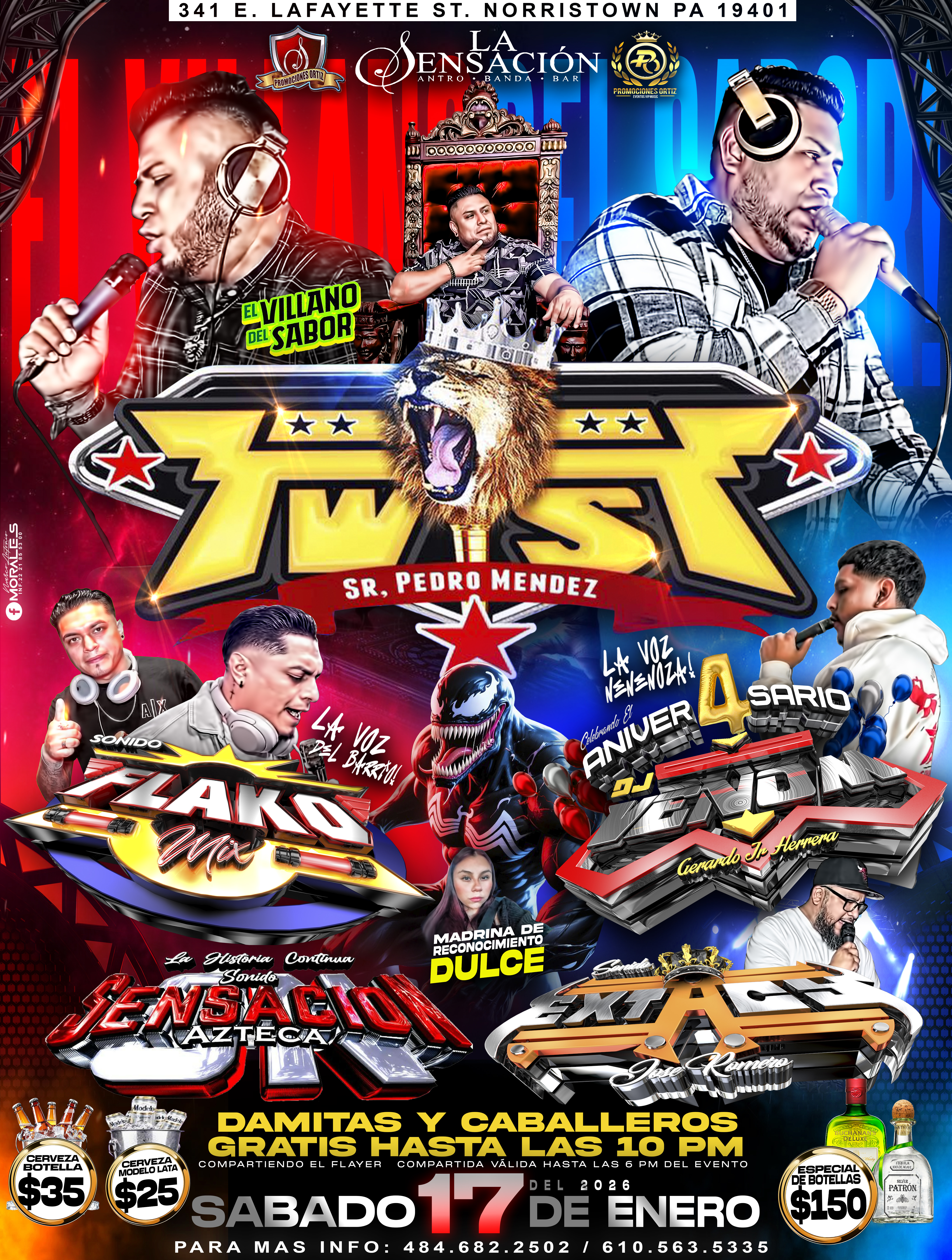 TWIST, SONIDO FLAKO MIX, DJ VENOM, SONIDO SENSACION AZTECA & SONIDO EXTACY