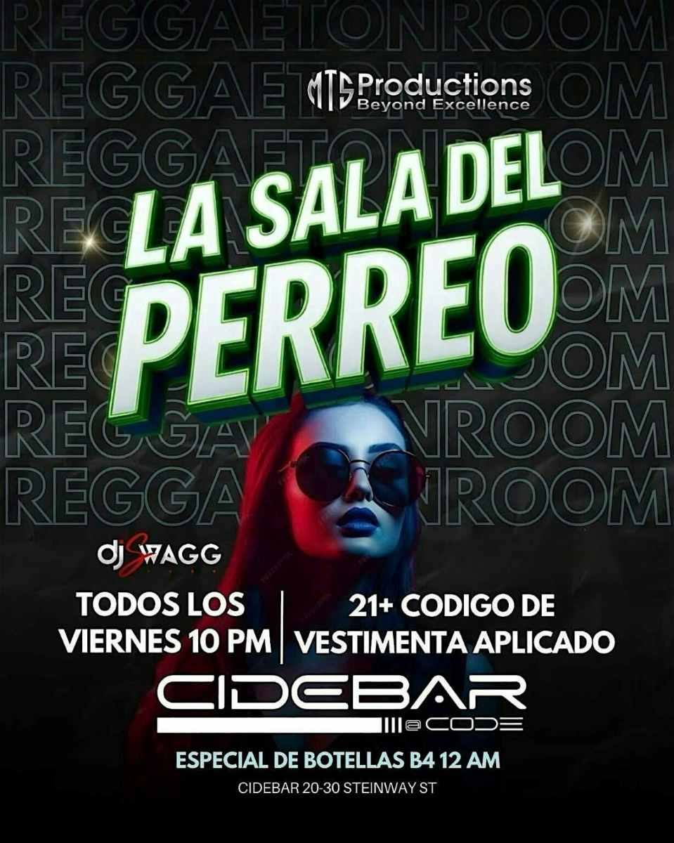 La Sala Del Perreo at CideBar Astoria – Friday, January 16th