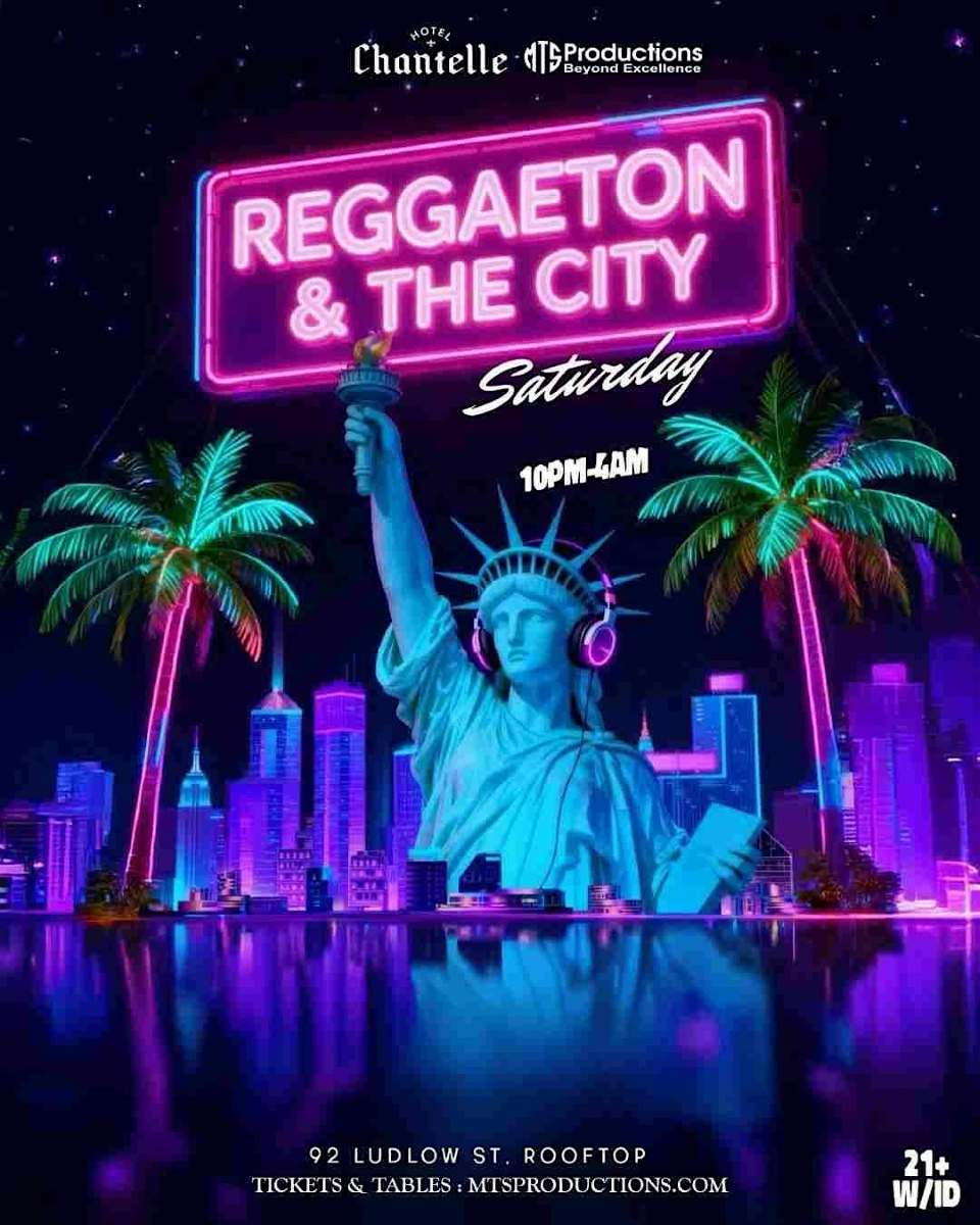 Buy tickets for Reggaeton in the City Rooftop Party Saturday at Hotel Chantelle – Jan 17 Reggaeton in the City Rooftop Party Saturday at Hotel Chantelle – Jan 17