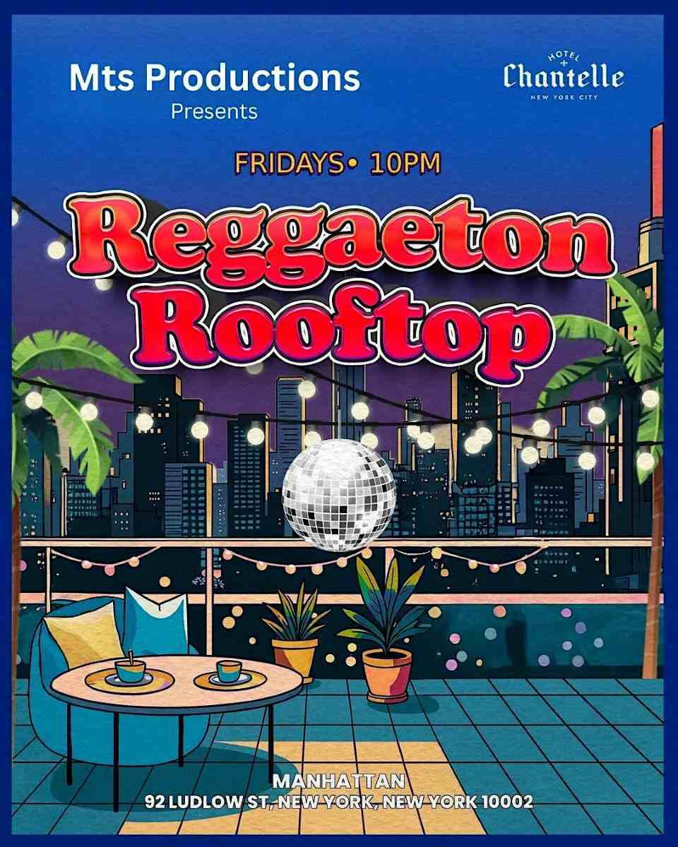 Buy tickets for Reggaeton Rooftop Fridays at Hotel Chantelle | Friday, January 23rd Reggaeton Rooftop Fridays at Hotel Chantelle | Friday, January 23rd