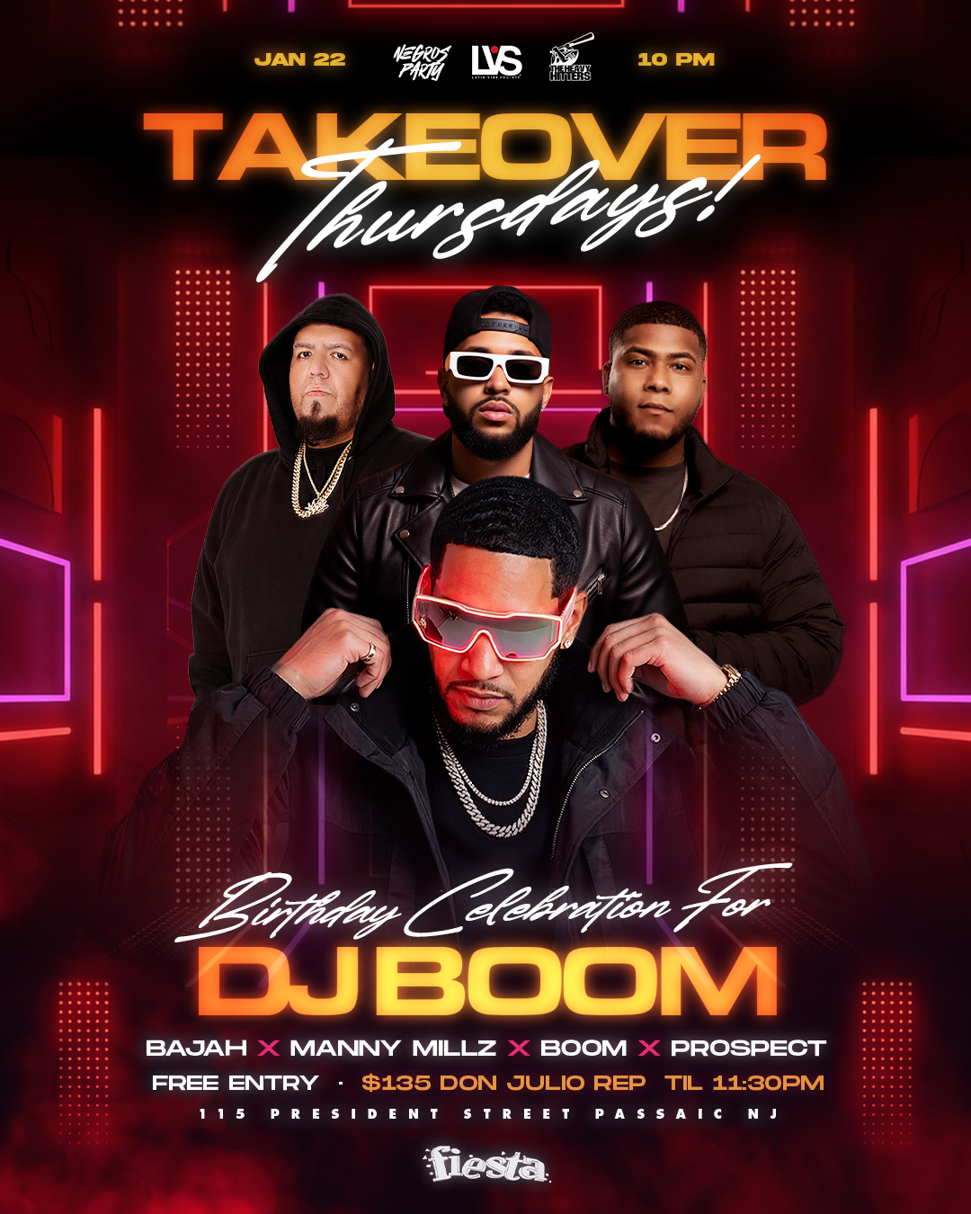 TAKEOVER THURSDAY - BIRTHDAY CELEBRATION  FOR DJ BOOM